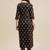 Women Black Ethnic Motifs Printed Patchwork Pure Cotton Kurta with Trousers