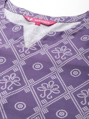 Bandhani Printed Kurta With Trousers 2