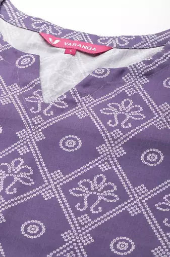 Bandhani Printed Kurta With Trousers