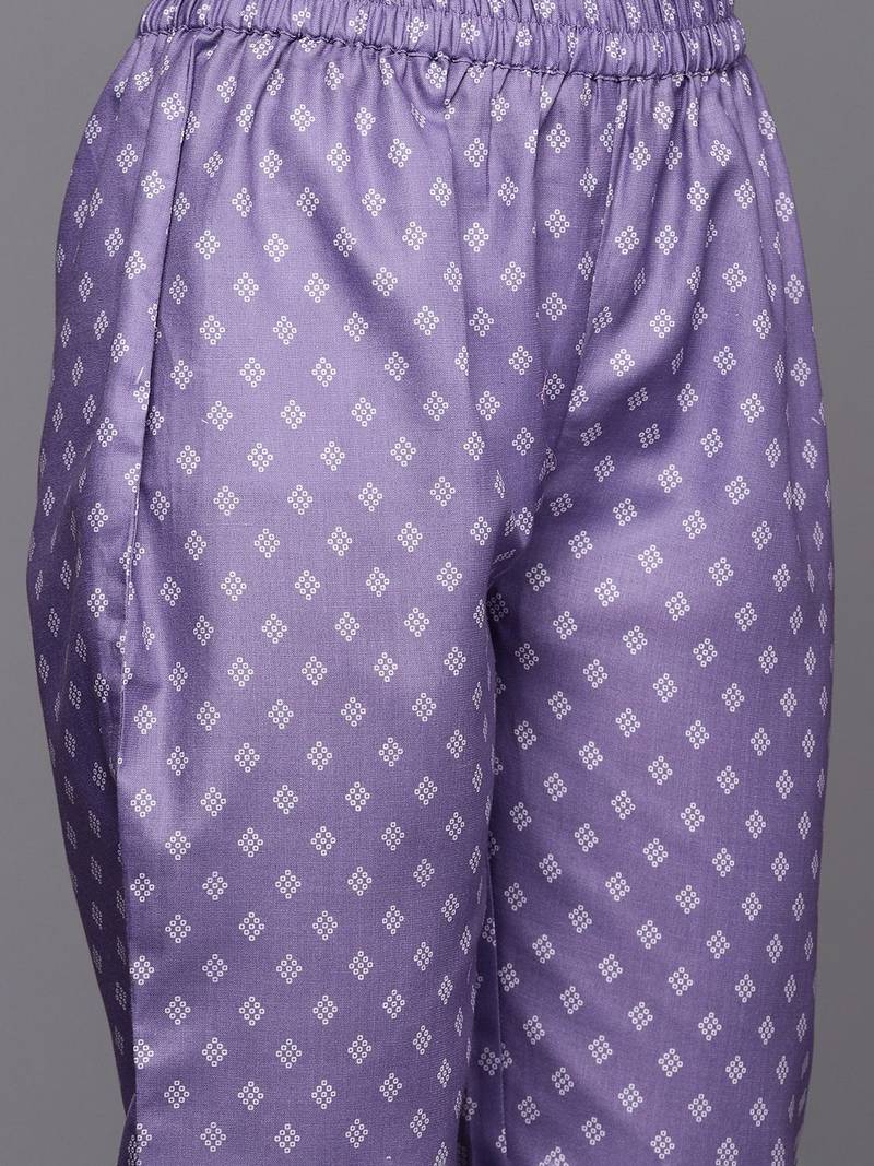 Bandhani Printed Kurta With Trousers