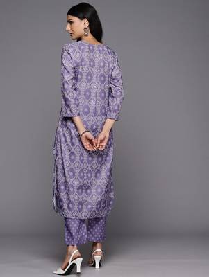 Bandhani Printed Kurta With Trousers 5