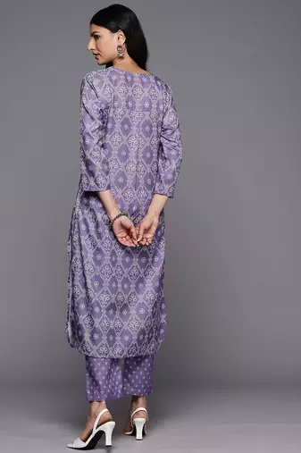 Bandhani Printed Kurta With Trousers