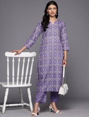 Bandhani Printed Kurta With Trousers 6