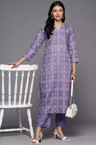 Bandhani Printed Kurta With Trousers