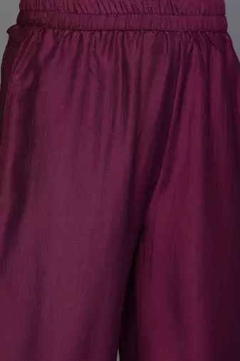 Ethnic Motifs Zari Embroidered Regular Kurta With Trousers & Dupatta