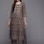 Women Coffee Brown Ethnic Motifs Printed Winter Kurta with Trousers