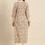 Women Sea Green & Mustard Yellow Printed Kurta with Trousers