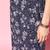 Women Floral Printed Empire Silk Georgette Kurta with Trousers