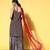 Women Black Floral Printed Beads and Stones Kurta with Sharara & With Dupatta