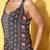 Women Black Floral Printed Beads and Stones Kurta with Sharara & With Dupatta