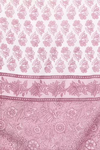 Floral Printed Pure Cotton Kurta with Trousers & With Dupatta