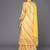 Women Yellow Leheriya Printed Gotta Patti Chanderi Cotton Kurta with Sharara & With Dupatta