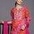 Women Pink Bandhani Printed Gotta Patti Pure Cotton Kurta with Trousers & With Dupatta