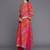 Women Pink Bandhani Printed Gotta Patti Pure Cotton Kurta with Trousers & With Dupatta