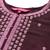 Women Burgundy Floral Embroidered Sequinned Kurta with Trousers & Dupatta