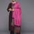 Women Burgundy Floral Embroidered Sequinned Kurta with Trousers & Dupatta