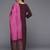 Women Burgundy Floral Embroidered Sequinned Kurta with Trousers & Dupatta