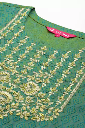 Women Ethnic Motifs Embroidered Regular Kurta with Trousers