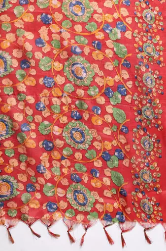 Ethnic Motifs Yoke Design Gotta Patti Kurta with Trousers & Dupatta