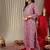 Floral Printed Regular Gotta Patti Pure Cotton Kurta With Trousers & Dupatta