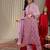 Floral Printed Regular Gotta Patti Pure Cotton Kurta With Trousers & Dupatta
