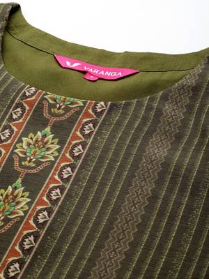 Women Ethnic Motifs Printed Chanderi Silk Kurta with Trousers & With Dupatta 2