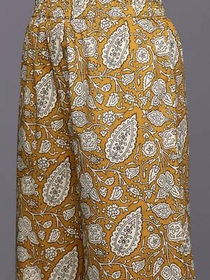 Printed Regular Pure Cotton Kurta With Palazzos & Dupatta 3