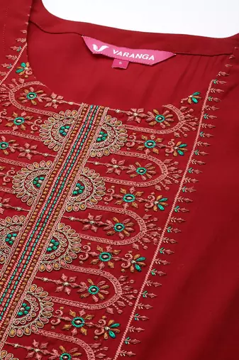 Women Ethnic Motifs Embroidered Thread Work Kurta with Trousers & With Dupatta