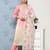 Women Pink Ombre Embroidered Sequinned Kurta with Trousers & With Dupatta