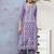 Women Lavender Ethnic Motifs Printed Kurta with Trousers