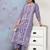Women Lavender Ethnic Motifs Printed Kurta with Trousers
