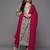 Green & Pink Floral Print Pure Cotton Kurta with Trousers & With Dupatta