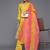 Women Yellow Ethnic Motifs Embroidered Beads and Stones Kurta with Trousers & With Dupatta