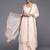 Women Peach-Coloured Floral Sequinned Kurta with Sharara & With Dupatta