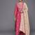Women Pink Ethnic Motifs Embroidered Thread Work Kurta with Trousers & With Dupatta