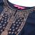 Women Navy Blue & Golden Ethnic Motifs Embroidered Kurta with Trousers & Dupatta