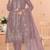Mauve embroidered cotton semi-stitched pakistani salwar suit