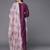 Women Purple Embroidered Chanderi Silk Kurta with Sharara & With Dupatta