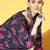Women Navy Blue Floral Printed Kurta with Trousers