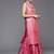 Women Peach-Coloured & Beige Floral Sequinned Kurta with Sharara & With Dupatta