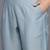 Women Blue & Silver Floral Sequined Straight Kurta Trousers & Ombre Dyed Dupatta