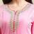 Women Pink Gotta Patti Pure Cotton Kurta with Sharara & Leheriya Dupatta