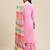 Women Pink Gotta Patti Pure Cotton Kurta with Sharara & Leheriya Dupatta