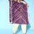 Trendy Purple and White Silk Blend Kurta Set