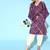Trendy Purple and White Silk Blend Kurta Set