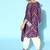 Trendy Purple and White Silk Blend Kurta Set