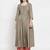 Women Gold Striped Pleated Kurta with Palazzos