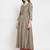 Women Gold Striped Pleated Kurta with Palazzos