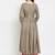 Women Gold Striped Pleated Kurta with Palazzos