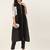 Women Black & White Striped Kurta with Trousers